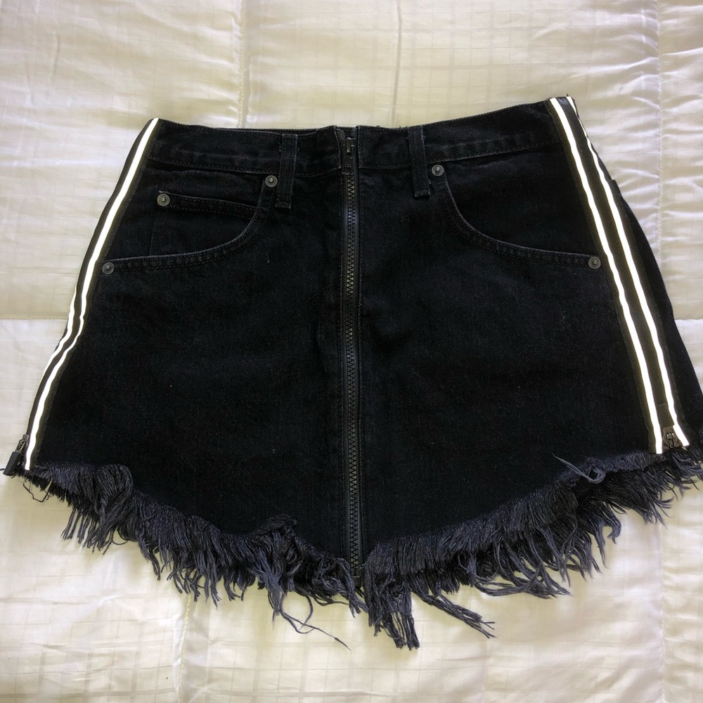 Carmar Denim Black Jean Skirt